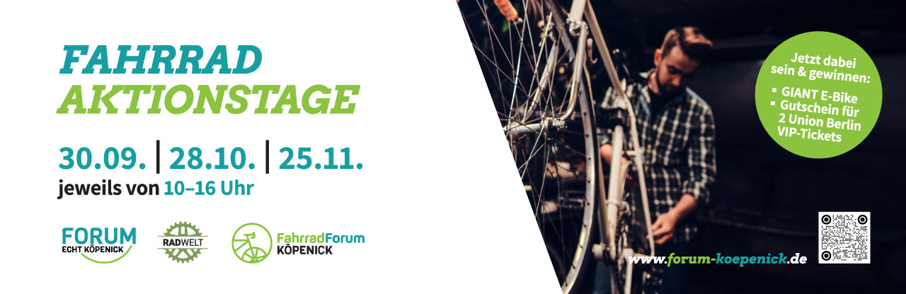 Gewinnspiel zu Fahrradaktionstagen im Forum Köpenick