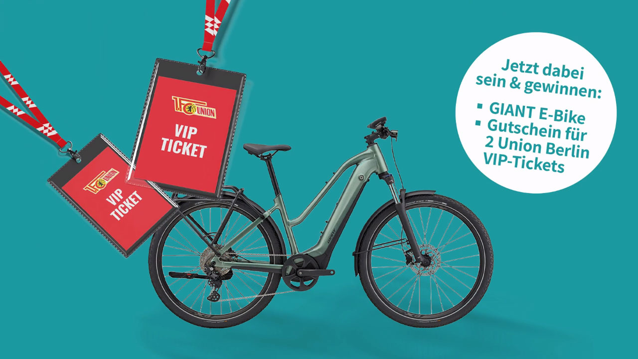 GIANT Ebike und Union Berlin VIP-Tickets gewinnen
